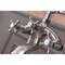 Anzzi Tugela 3-Handle Claw Foot Tub Faucet with Hand Shower, Brushed Nickel FS-AZ0052BN - alternate 10